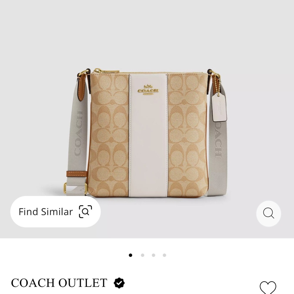 Coach mini Rowan crossbody in signature canvas